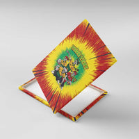 Personalized Lithuania Christmas Canvas Wall Art Skeleton Rugby Tie Dye Vintage - Wonder Print Shop