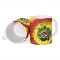 Personalized Lithuania Christmas Ceramic Mug Skeleton Rugby Tie Dye Vintage - Wonder Print Shop