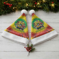 Personalized Lithuania Christmas Santa Hat Skeleton Rugby Tie Dye Vintage - Wonder Print Shop