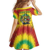 Personalized Lithuania Christmas Family Matching Summer Maxi Dress and Hawaiian Shirt Skeleton Rugby Tie Dye Vintage - Wonder Print Shop