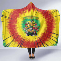 Personalized Lithuania Christmas Hooded Blanket Skeleton Rugby Tie Dye Vintage - Wonder Print Shop