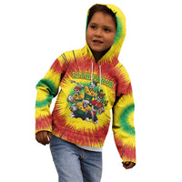 Personalized Lithuania Christmas Kid Hoodie Skeleton Rugby Tie Dye Vintage - Wonder Print Shop