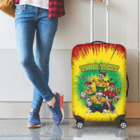 Personalized Lithuania Christmas Luggage Cover Skeleton Rugby Tie Dye Vintage - Wonder Print Shop