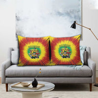 Personalized Lithuania Christmas Pillow Cover Skeleton Rugby Tie Dye Vintage - Wonder Print Shop