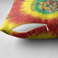 Personalized Lithuania Christmas Pillow Cover Skeleton Rugby Tie Dye Vintage - Wonder Print Shop