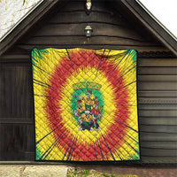 Personalized Lithuania Christmas Quilt Skeleton Rugby Tie Dye Vintage - Wonder Print Shop