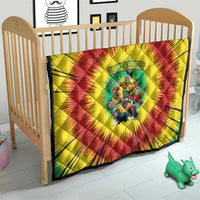 Personalized Lithuania Christmas Quilt Skeleton Rugby Tie Dye Vintage - Wonder Print Shop