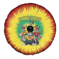 Personalized Lithuania Christmas Spare Tire Cover Skeleton Rugby Tie Dye Vintage - Wonder Print Shop