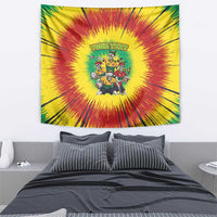 Personalized Lithuania Christmas Tapestry Skeleton Rugby Tie Dye Vintage - Wonder Print Shop