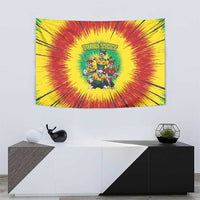 Personalized Lithuania Christmas Tapestry Skeleton Rugby Tie Dye Vintage - Wonder Print Shop