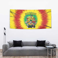 Personalized Lithuania Christmas Tapestry Skeleton Rugby Tie Dye Vintage - Wonder Print Shop