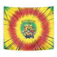 Personalized Lithuania Christmas Tapestry Skeleton Rugby Tie Dye Vintage - Wonder Print Shop