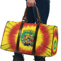 Personalized Lithuania Christmas Travel Bag Skeleton Rugby Tie Dye Vintage - Wonder Print Shop
