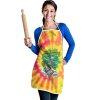 Tie-Dye Skeleton Surfing Lithuania Apron It’s 5 O’Clock Somewhere - Wonder Print Shop