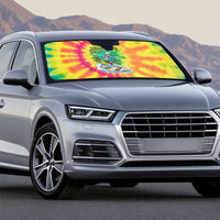 Tie-Dye Skeleton Surfing Lithuania Auto Sun Shade It’s 5 O’Clock Somewhere - Wonder Print Shop