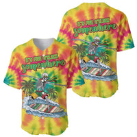 Tie-Dye Skeleton Surfing Lithuania Baseball Jersey It’s 5 O’Clock Somewhere - Wonder Print Shop
