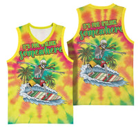 Tie-Dye Skeleton Surfing Lithuania Basketball Jersey It’s 5 O’Clock Somewhere - Wonder Print Shop