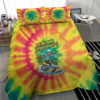 Tie-Dye Skeleton Surfing Lithuania Bedding Set It’s 5 O’Clock Somewhere - Wonder Print Shop