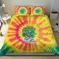 Tie-Dye Skeleton Surfing Lithuania Bedding Set It’s 5 O’Clock Somewhere - Wonder Print Shop