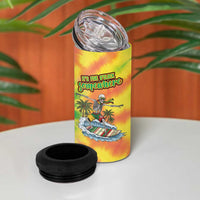 Tie-Dye Skeleton Surfing Lithuania 4 in 1 Can Cooler Tumbler It’s 5 O’Clock Somewhere - Wonder Print Shop