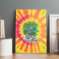 Tie-Dye Skeleton Surfing Lithuania Canvas Wall Art It’s 5 O’Clock Somewhere - Wonder Print Shop