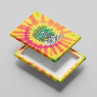 Tie-Dye Skeleton Surfing Lithuania Canvas Wall Art It’s 5 O’Clock Somewhere - Wonder Print Shop