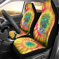 Tie-Dye Skeleton Surfing Lithuania Car Seat Cover It’s 5 O’Clock Somewhere - Wonder Print Shop