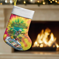 Tie-Dye Skeleton Surfing Lithuania Christmas Stocking It’s 5 O’Clock Somewhere - Wonder Print Shop