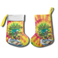 Tie-Dye Skeleton Surfing Lithuania Christmas Stocking It’s 5 O’Clock Somewhere - Wonder Print Shop
