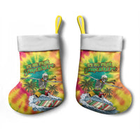 Tie-Dye Skeleton Surfing Lithuania Christmas Stocking It’s 5 O’Clock Somewhere - Wonder Print Shop