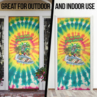 Tie-Dye Skeleton Surfing Lithuania Door Cover It’s 5 O’Clock Somewhere - Wonder Print Shop