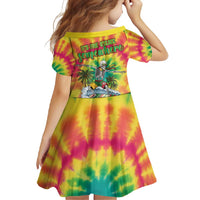 Tie-Dye Skeleton Surfing Lithuania Family Matching Off Shoulder Maxi Dress and Hawaiian Shirt It’s 5 O’Clock Somewhere - Wonder Print Shop