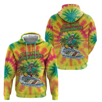 Tie-Dye Skeleton Surfing Lithuania Hoodie It’s 5 O’Clock Somewhere - Wonder Print Shop