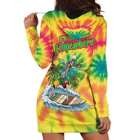 Tie-Dye Skeleton Surfing Lithuania Hoodie Dress It’s 5 O’Clock Somewhere - Wonder Print Shop