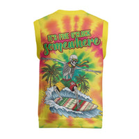 Tie-Dye Skeleton Surfing Lithuania Christmas Knitted V-Neck Vest It’s 5 O’Clock Somewhere - Wonder Print Shop