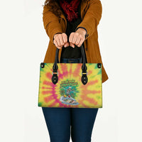 Tie-Dye Skeleton Surfing Lithuania Leather Bag It’s 5 O’Clock Somewhere - Wonder Print Shop