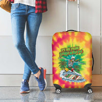 Tie-Dye Skeleton Surfing Lithuania Luggage Cover It’s 5 O’Clock Somewhere - Wonder Print Shop