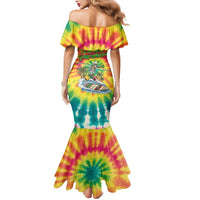 Tie-Dye Skeleton Surfing Lithuania Mermaid Dress It’s 5 O’Clock Somewhere - Wonder Print Shop