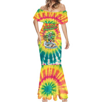 Tie-Dye Skeleton Surfing Lithuania Mermaid Dress It’s 5 O’Clock Somewhere - Wonder Print Shop