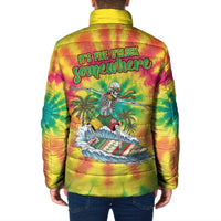 Tie-Dye Skeleton Surfing Lithuania Padded Jacket It’s 5 O’Clock Somewhere - Wonder Print Shop