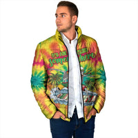 Tie-Dye Skeleton Surfing Lithuania Padded Jacket It’s 5 O’Clock Somewhere - Wonder Print Shop