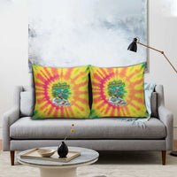Tie-Dye Skeleton Surfing Lithuania Pillow Cover It’s 5 O’Clock Somewhere - Wonder Print Shop