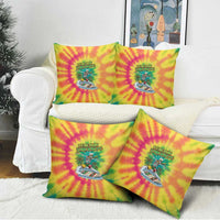 Tie-Dye Skeleton Surfing Lithuania Pillow Cover It’s 5 O’Clock Somewhere - Wonder Print Shop