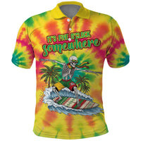 Tie-Dye Skeleton Surfing Lithuania Polo Shirt It’s 5 O’Clock Somewhere - Wonder Print Shop