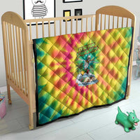 Tie-Dye Skeleton Surfing Lithuania Quilt It’s 5 O’Clock Somewhere - Wonder Print Shop