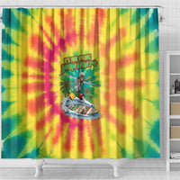 Tie-Dye Skeleton Surfing Lithuania Shower Curtain It’s 5 O’Clock Somewhere - Wonder Print Shop