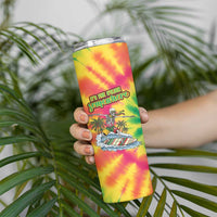 Tie-Dye Skeleton Surfing Lithuania Skinny Tumbler It’s 5 O’Clock Somewhere - Wonder Print Shop