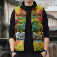 Tie-Dye Skeleton Surfing Lithuania Sleeveless Puffer Jacket It’s 5 O’Clock Somewhere - Wonder Print Shop