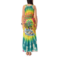 Tie-Dye Skeleton Surfing Lithuania Tank Maxi Dress It’s 5 O’Clock Somewhere - Wonder Print Shop