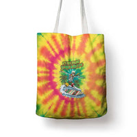 Tie-Dye Skeleton Surfing Lithuania Tote Bag It’s 5 O’Clock Somewhere - Wonder Print Shop